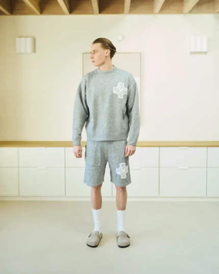 Essential 4M Knitted Shorts Dove Greys