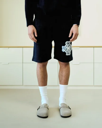 Essential 4M Knitted Shorts Navy Blue