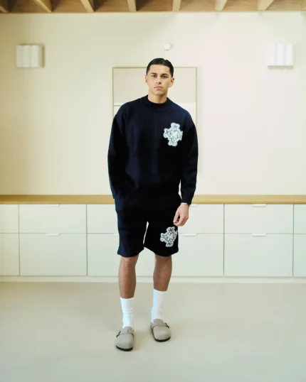 Essential 4M Knitted Shorts Navy Blues