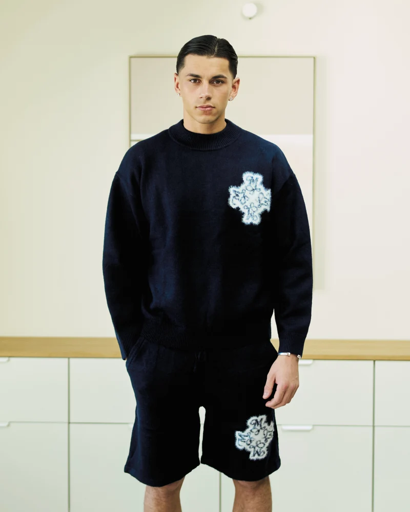 Essential 4M Knitted Sweater Navy