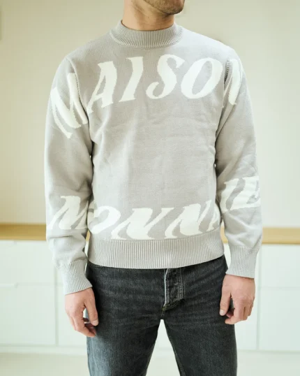 Spell Out Sweater Greys
